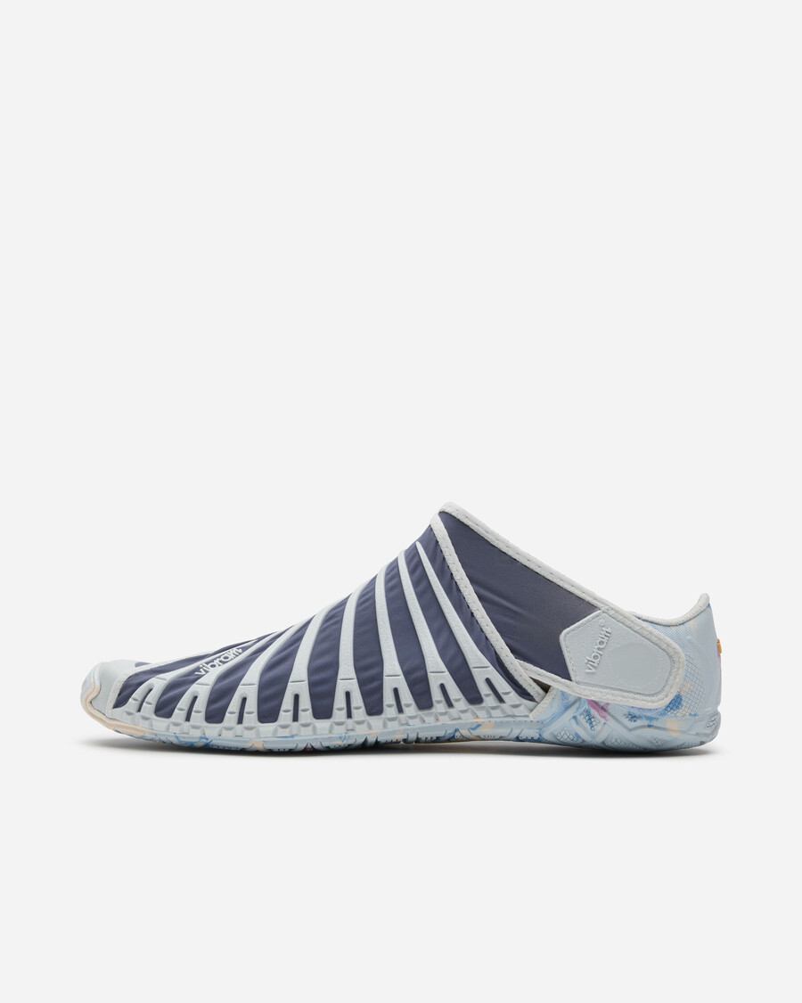 dames furoshiki blauw lichtgrijs