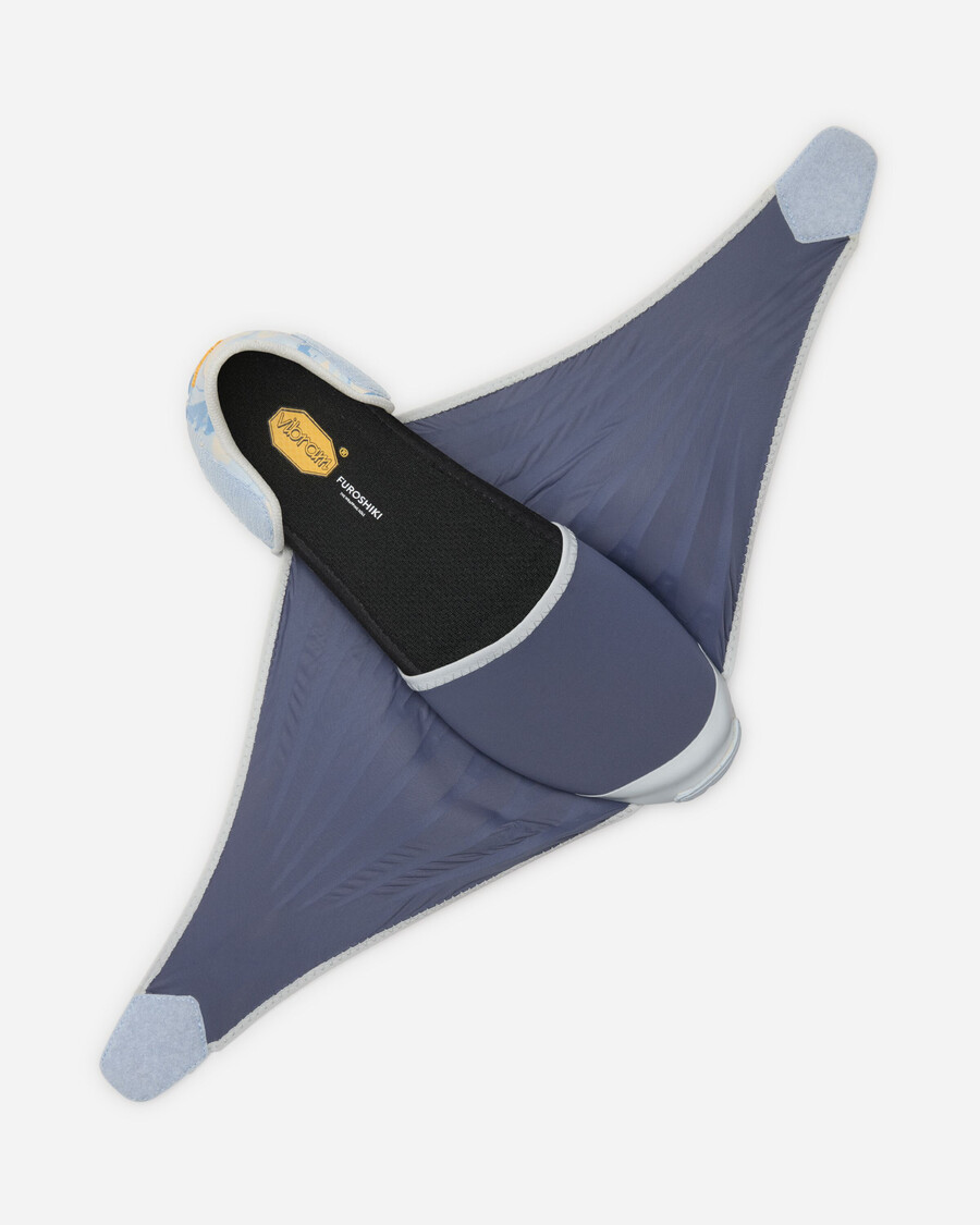 dames furoshiki blauw lichtgrijs