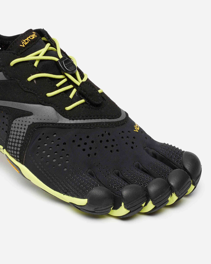 v-run herenschoenen zwartgeel