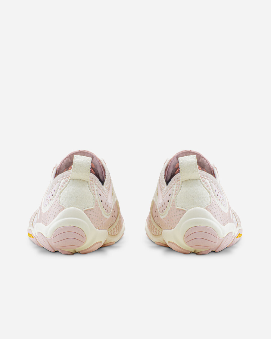 v-run damesschoenen in stoffig roze