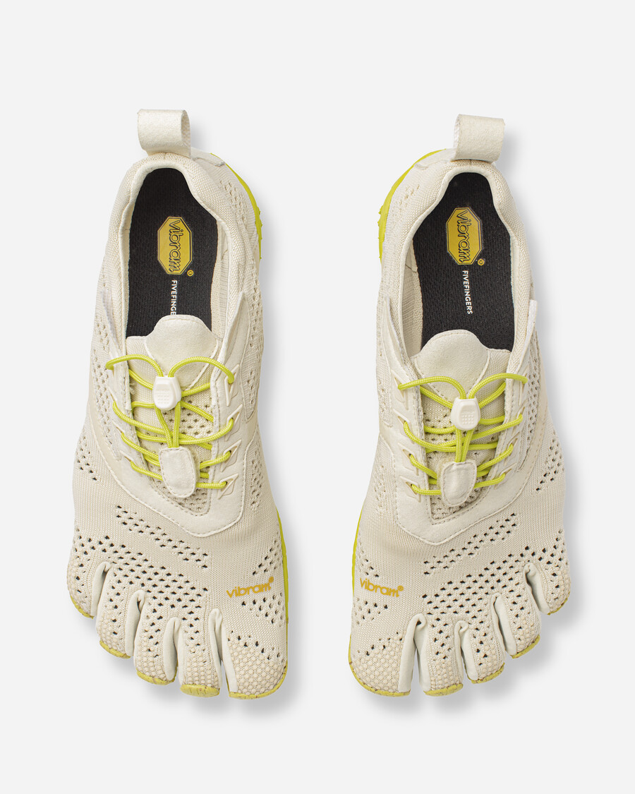 kmd evo herenschoenen ivoor limegroen