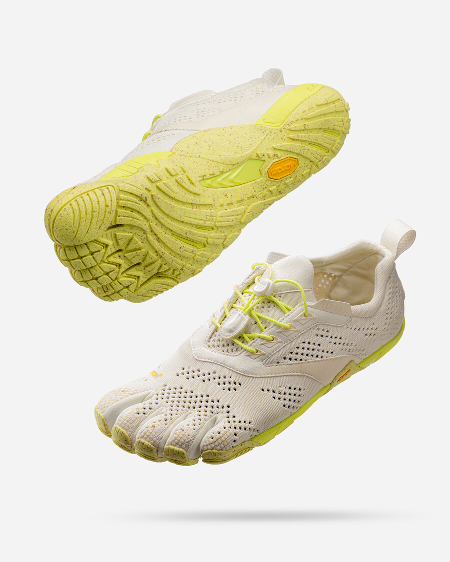kmd evo herenschoenen ivoor limegroen